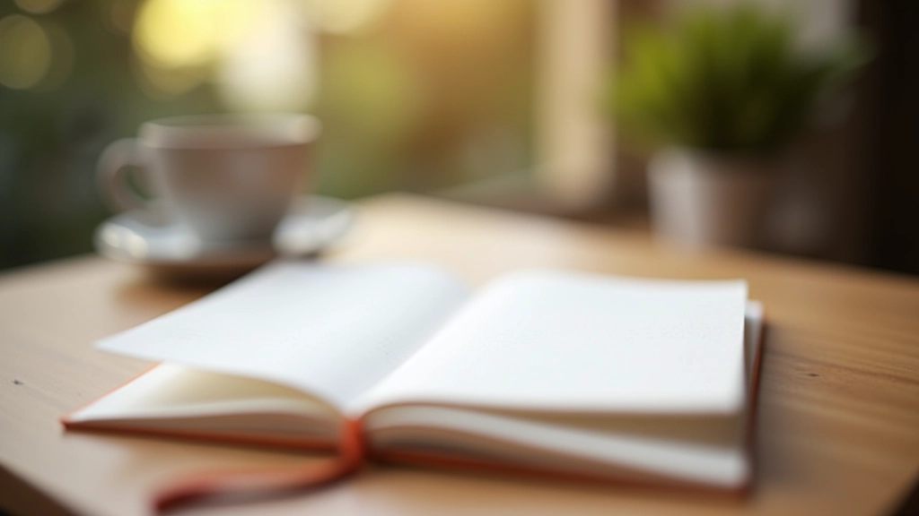 Morning pages e chiarezza mentale, quaderno aperto su scrivania di lavoro con caffè